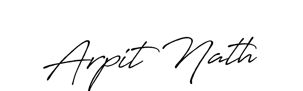 Make a beautiful signature design for name Arpit Nath. Use this online signature maker to create a handwritten signature for free. Arpit Nath signature style 7 images and pictures png