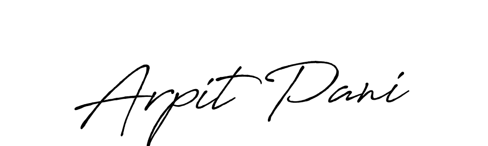if you are searching for the best signature style for your name Arpit Pani. so please give up your signature search. here we have designed multiple signature styles  using Antro_Vectra_Bolder. Arpit Pani signature style 7 images and pictures png