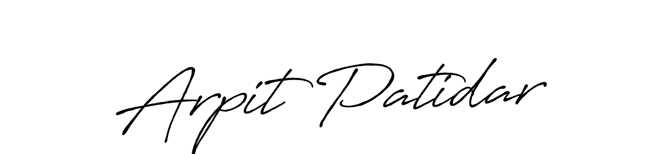 Similarly Antro_Vectra_Bolder is the best handwritten signature design. Signature creator online .You can use it as an online autograph creator for name Arpit Patidar. Arpit Patidar signature style 7 images and pictures png