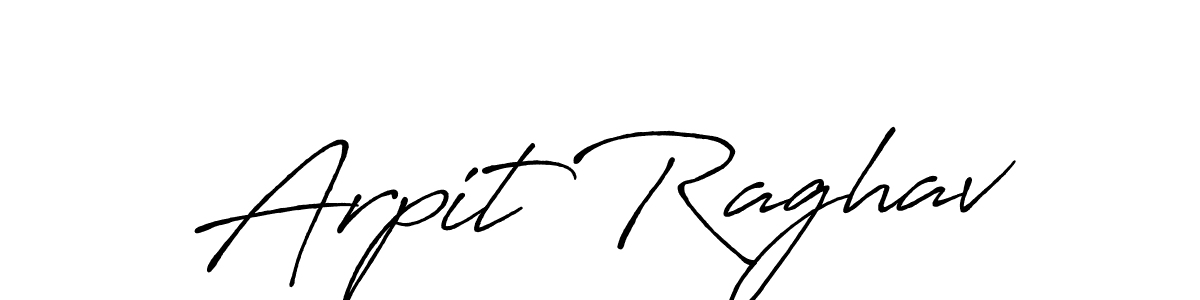 Use a signature maker to create a handwritten signature online. With this signature software, you can design (Antro_Vectra_Bolder) your own signature for name Arpit Raghav. Arpit Raghav signature style 7 images and pictures png