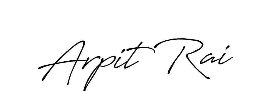 The best way (Antro_Vectra_Bolder) to make a short signature is to pick only two or three words in your name. The name Arpit Rai include a total of six letters. For converting this name. Arpit Rai signature style 7 images and pictures png