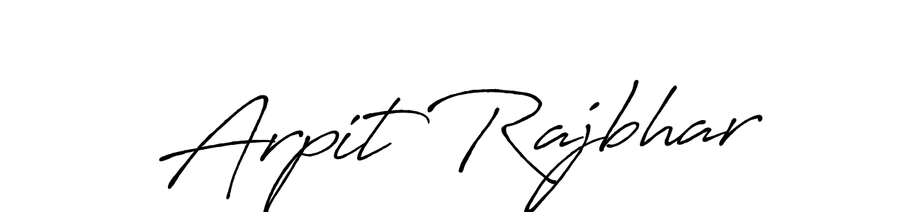The best way (Antro_Vectra_Bolder) to make a short signature is to pick only two or three words in your name. The name Arpit Rajbhar include a total of six letters. For converting this name. Arpit Rajbhar signature style 7 images and pictures png