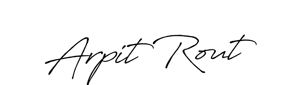 Design your own signature with our free online signature maker. With this signature software, you can create a handwritten (Antro_Vectra_Bolder) signature for name Arpit Rout. Arpit Rout signature style 7 images and pictures png