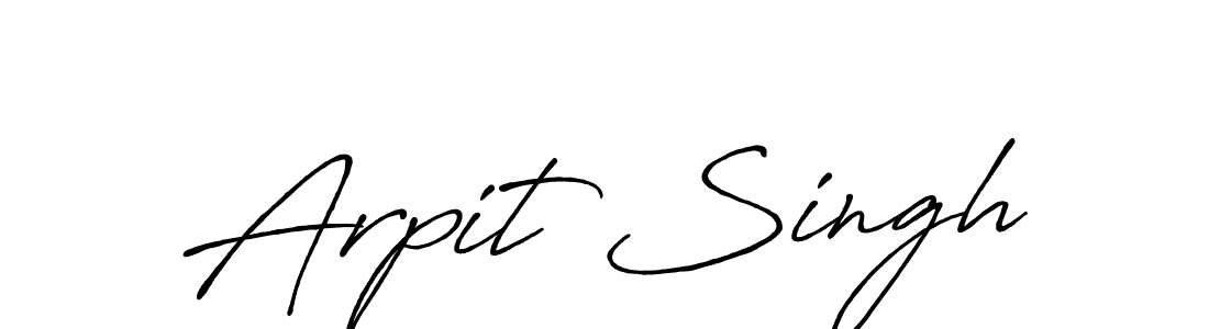 It looks lik you need a new signature style for name Arpit Singh. Design unique handwritten (Antro_Vectra_Bolder) signature with our free signature maker in just a few clicks. Arpit Singh signature style 7 images and pictures png