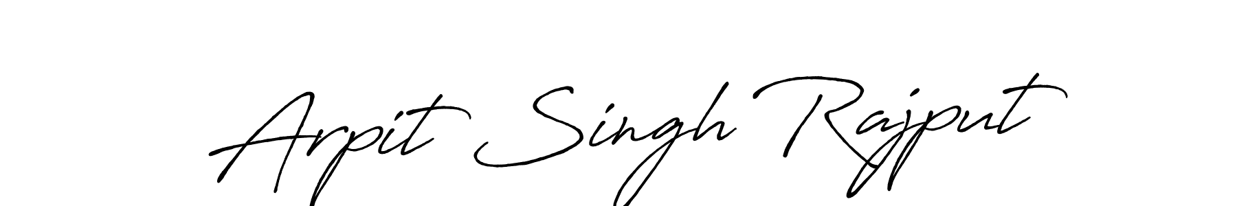 Make a beautiful signature design for name Arpit Singh Rajput. With this signature (Antro_Vectra_Bolder) style, you can create a handwritten signature for free. Arpit Singh Rajput signature style 7 images and pictures png