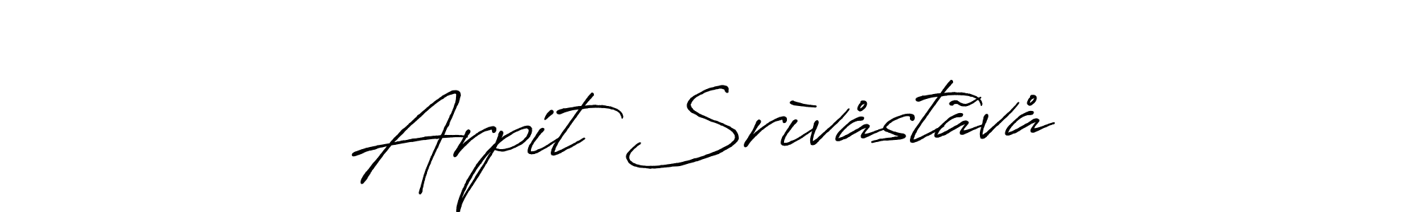 Create a beautiful signature design for name Arpit Srìvåstãvå. With this signature (Antro_Vectra_Bolder) fonts, you can make a handwritten signature for free. Arpit Srìvåstãvå signature style 7 images and pictures png