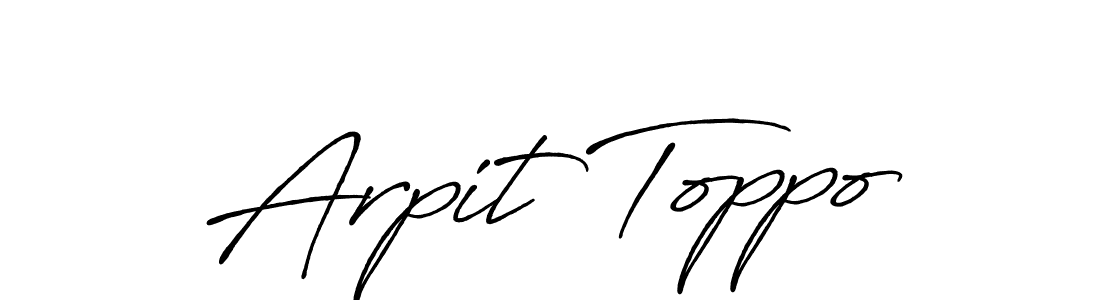Once you've used our free online signature maker to create your best signature Antro_Vectra_Bolder style, it's time to enjoy all of the benefits that Arpit Toppo name signing documents. Arpit Toppo signature style 7 images and pictures png
