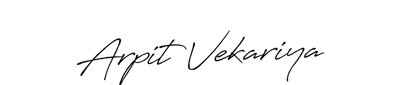 It looks lik you need a new signature style for name Arpit Vekariya. Design unique handwritten (Antro_Vectra_Bolder) signature with our free signature maker in just a few clicks. Arpit Vekariya signature style 7 images and pictures png