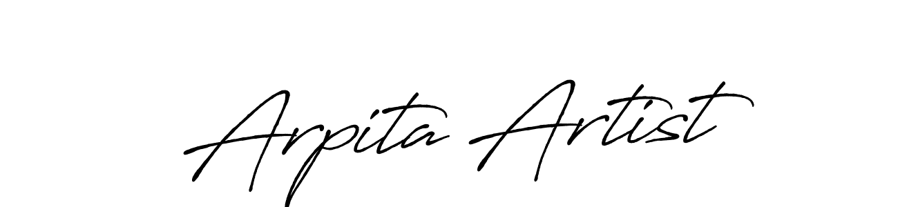 Use a signature maker to create a handwritten signature online. With this signature software, you can design (Antro_Vectra_Bolder) your own signature for name Arpita Artist. Arpita Artist signature style 7 images and pictures png