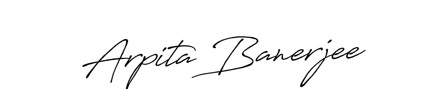 Also You can easily find your signature by using the search form. We will create Arpita Banerjee name handwritten signature images for you free of cost using Antro_Vectra_Bolder sign style. Arpita Banerjee signature style 7 images and pictures png