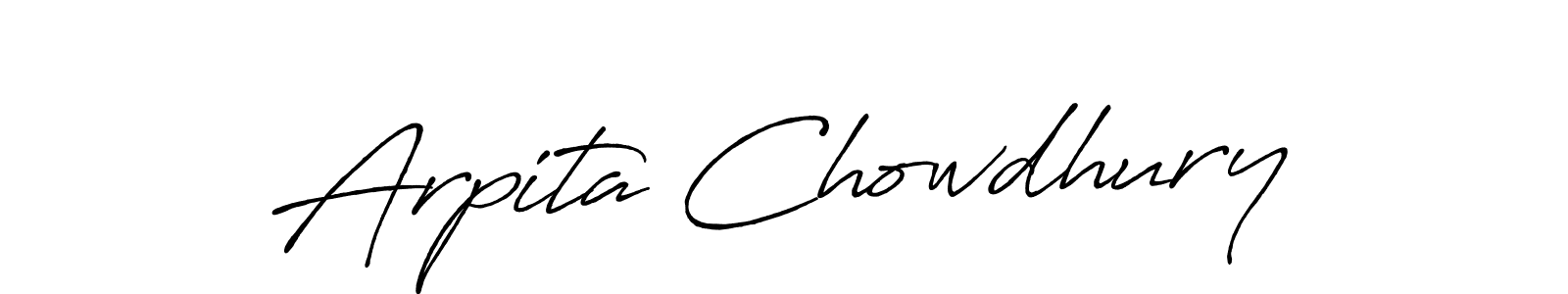 Design your own signature with our free online signature maker. With this signature software, you can create a handwritten (Antro_Vectra_Bolder) signature for name Arpita Chowdhury. Arpita Chowdhury signature style 7 images and pictures png