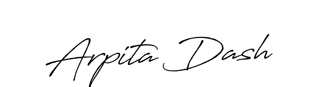 Also You can easily find your signature by using the search form. We will create Arpita Dash name handwritten signature images for you free of cost using Antro_Vectra_Bolder sign style. Arpita Dash signature style 7 images and pictures png