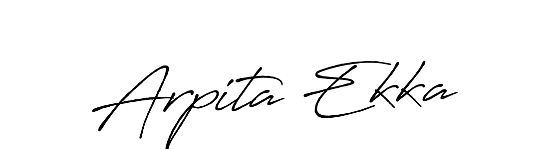 Design your own signature with our free online signature maker. With this signature software, you can create a handwritten (Antro_Vectra_Bolder) signature for name Arpita Ekka. Arpita Ekka signature style 7 images and pictures png