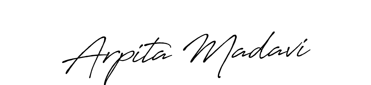 Make a beautiful signature design for name Arpita Madavi. Use this online signature maker to create a handwritten signature for free. Arpita Madavi signature style 7 images and pictures png