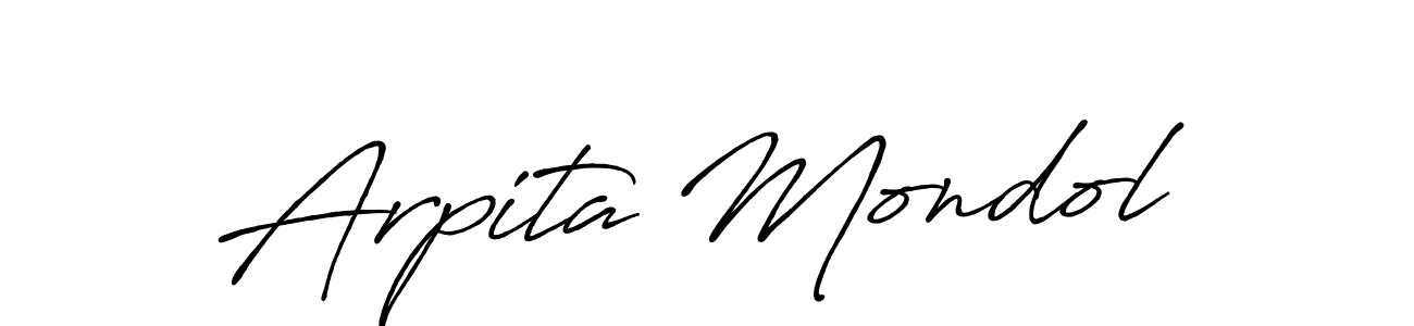 Similarly Antro_Vectra_Bolder is the best handwritten signature design. Signature creator online .You can use it as an online autograph creator for name Arpita Mondol. Arpita Mondol signature style 7 images and pictures png