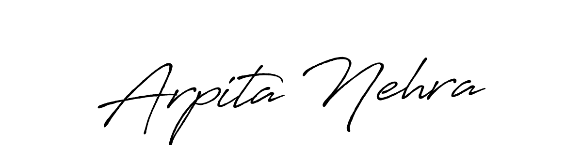 Design your own signature with our free online signature maker. With this signature software, you can create a handwritten (Antro_Vectra_Bolder) signature for name Arpita Nehra. Arpita Nehra signature style 7 images and pictures png