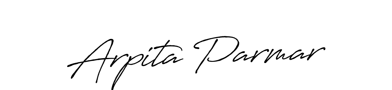 Make a beautiful signature design for name Arpita Parmar. Use this online signature maker to create a handwritten signature for free. Arpita Parmar signature style 7 images and pictures png