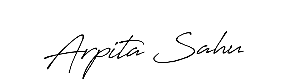 How to make Arpita Sahu signature? Antro_Vectra_Bolder is a professional autograph style. Create handwritten signature for Arpita Sahu name. Arpita Sahu signature style 7 images and pictures png