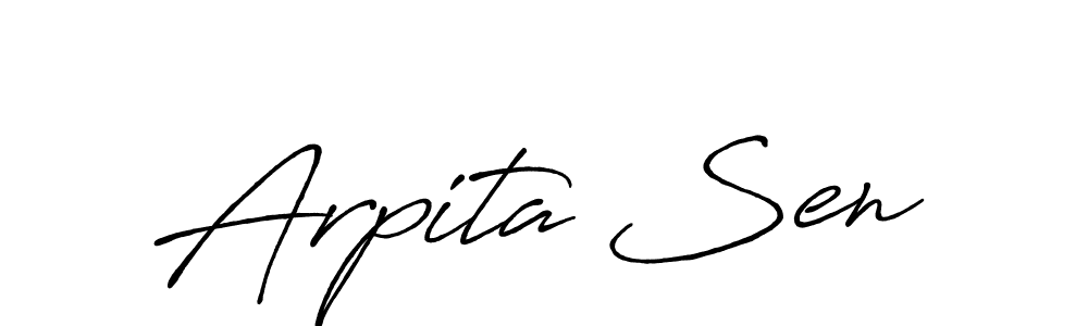 Also we have Arpita Sen name is the best signature style. Create professional handwritten signature collection using Antro_Vectra_Bolder autograph style. Arpita Sen signature style 7 images and pictures png