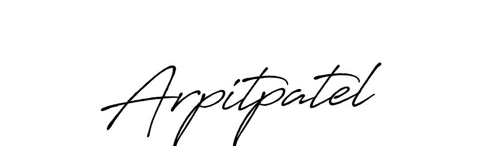 It looks lik you need a new signature style for name Arpitpatel. Design unique handwritten (Antro_Vectra_Bolder) signature with our free signature maker in just a few clicks. Arpitpatel signature style 7 images and pictures png