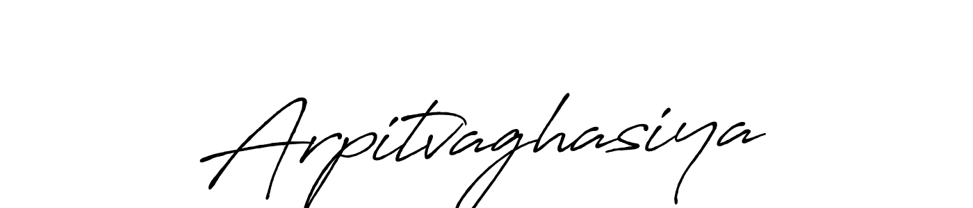 Create a beautiful signature design for name Arpitvaghasiya. With this signature (Antro_Vectra_Bolder) fonts, you can make a handwritten signature for free. Arpitvaghasiya signature style 7 images and pictures png