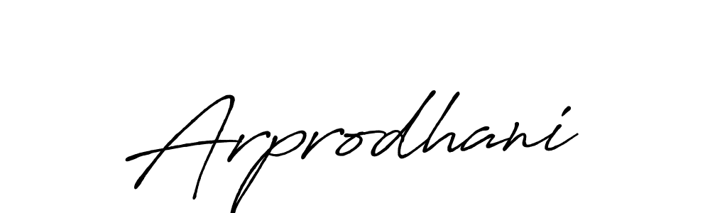 Also we have Arprodhani name is the best signature style. Create professional handwritten signature collection using Antro_Vectra_Bolder autograph style. Arprodhani signature style 7 images and pictures png