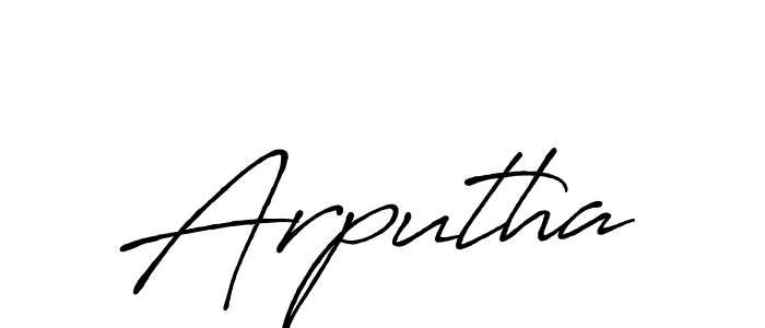 Similarly Antro_Vectra_Bolder is the best handwritten signature design. Signature creator online .You can use it as an online autograph creator for name Arputha. Arputha signature style 7 images and pictures png