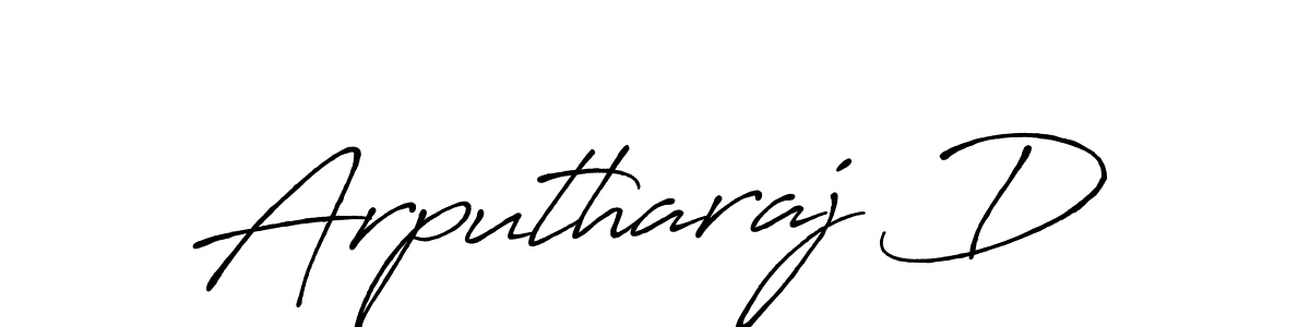 Make a beautiful signature design for name Arputharaj D. With this signature (Antro_Vectra_Bolder) style, you can create a handwritten signature for free. Arputharaj D signature style 7 images and pictures png