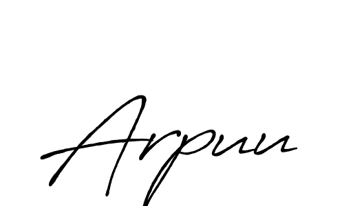 How to make Arpuu signature? Antro_Vectra_Bolder is a professional autograph style. Create handwritten signature for Arpuu name. Arpuu signature style 7 images and pictures png