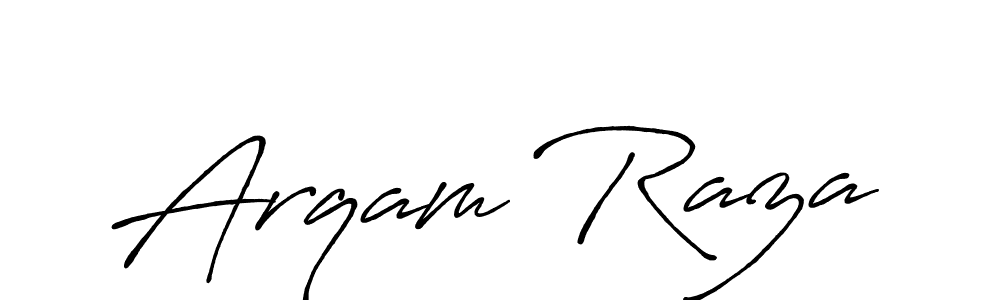 Similarly Antro_Vectra_Bolder is the best handwritten signature design. Signature creator online .You can use it as an online autograph creator for name Arqam Raza. Arqam Raza signature style 7 images and pictures png