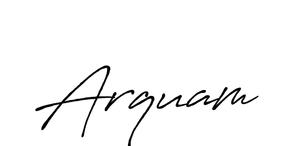 Arquam stylish signature style. Best Handwritten Sign (Antro_Vectra_Bolder) for my name. Handwritten Signature Collection Ideas for my name Arquam. Arquam signature style 7 images and pictures png