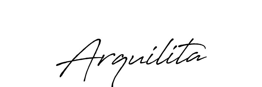 Use a signature maker to create a handwritten signature online. With this signature software, you can design (Antro_Vectra_Bolder) your own signature for name Arquilita. Arquilita signature style 7 images and pictures png