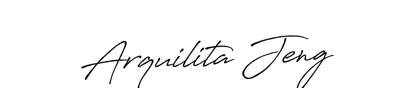How to make Arquilita Jeng signature? Antro_Vectra_Bolder is a professional autograph style. Create handwritten signature for Arquilita Jeng name. Arquilita Jeng signature style 7 images and pictures png