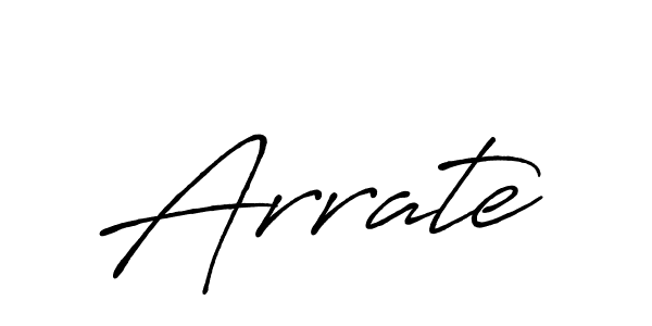 How to make Arrate signature? Antro_Vectra_Bolder is a professional autograph style. Create handwritten signature for Arrate name. Arrate signature style 7 images and pictures png