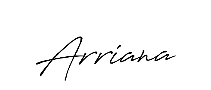 How to make Arriana name signature. Use Antro_Vectra_Bolder style for creating short signs online. This is the latest handwritten sign. Arriana signature style 7 images and pictures png