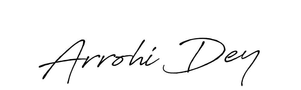 How to make Arrohi Dey signature? Antro_Vectra_Bolder is a professional autograph style. Create handwritten signature for Arrohi Dey name. Arrohi Dey signature style 7 images and pictures png
