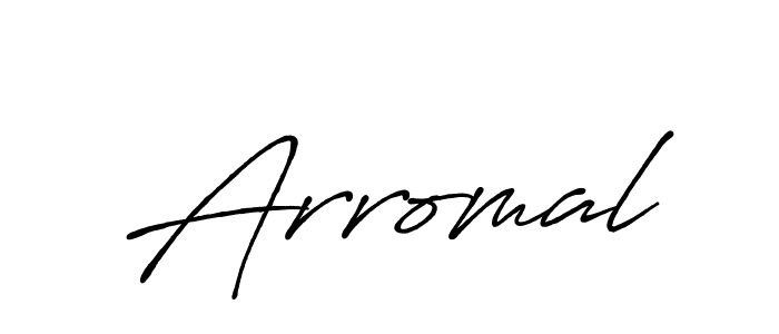 Arromal stylish signature style. Best Handwritten Sign (Antro_Vectra_Bolder) for my name. Handwritten Signature Collection Ideas for my name Arromal. Arromal signature style 7 images and pictures png