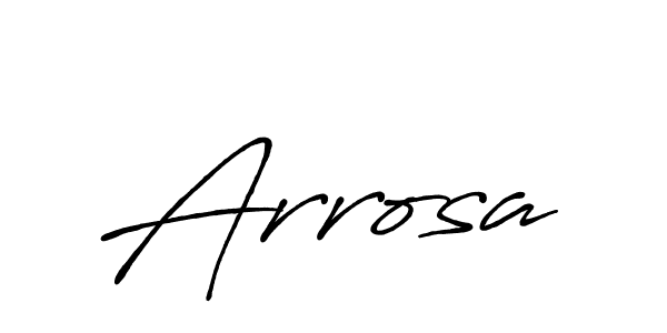 Use a signature maker to create a handwritten signature online. With this signature software, you can design (Antro_Vectra_Bolder) your own signature for name Arrosa. Arrosa signature style 7 images and pictures png