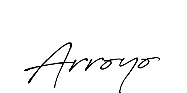 Use a signature maker to create a handwritten signature online. With this signature software, you can design (Antro_Vectra_Bolder) your own signature for name Arroyo. Arroyo signature style 7 images and pictures png