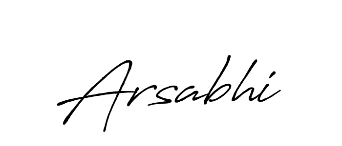 It looks lik you need a new signature style for name Arsabhi. Design unique handwritten (Antro_Vectra_Bolder) signature with our free signature maker in just a few clicks. Arsabhi signature style 7 images and pictures png