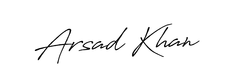 Also we have Arsad Khan name is the best signature style. Create professional handwritten signature collection using Antro_Vectra_Bolder autograph style. Arsad Khan signature style 7 images and pictures png