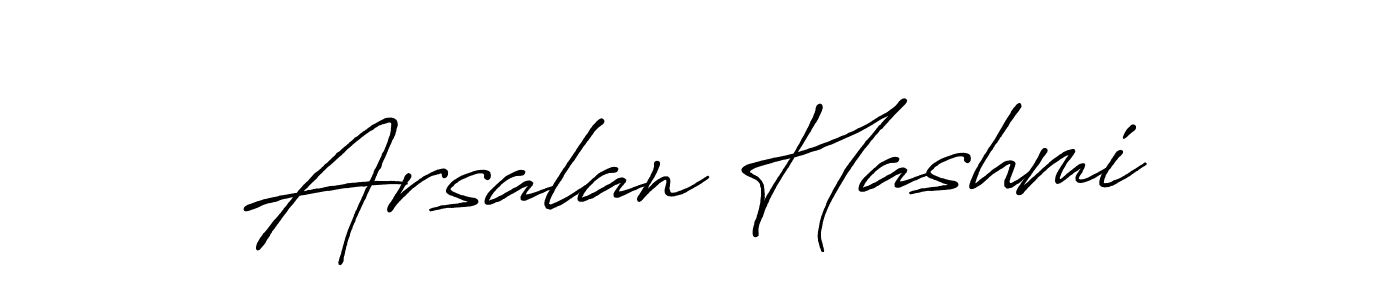 Design your own signature with our free online signature maker. With this signature software, you can create a handwritten (Antro_Vectra_Bolder) signature for name Arsalan Hashmi. Arsalan Hashmi signature style 7 images and pictures png