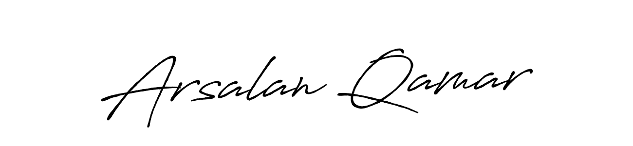 How to make Arsalan Qamar name signature. Use Antro_Vectra_Bolder style for creating short signs online. This is the latest handwritten sign. Arsalan Qamar signature style 7 images and pictures png