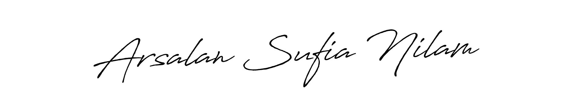 Arsalan Sufia Nilam stylish signature style. Best Handwritten Sign (Antro_Vectra_Bolder) for my name. Handwritten Signature Collection Ideas for my name Arsalan Sufia Nilam. Arsalan Sufia Nilam signature style 7 images and pictures png