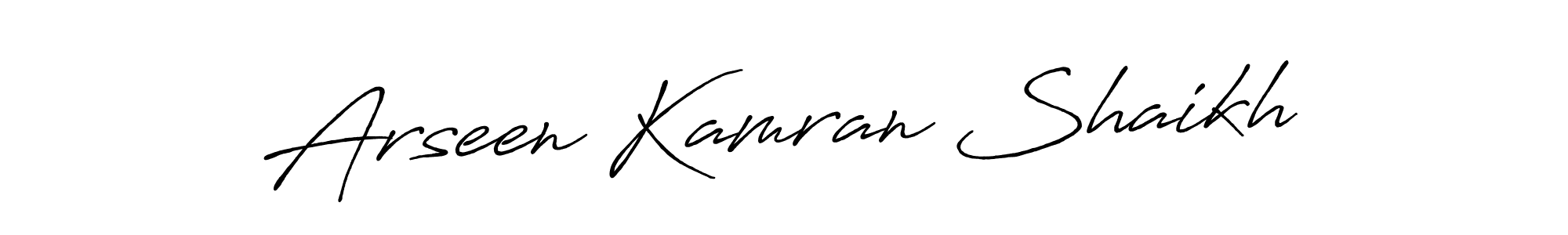 Design your own signature with our free online signature maker. With this signature software, you can create a handwritten (Antro_Vectra_Bolder) signature for name Arseen Kamran Shaikh. Arseen Kamran Shaikh signature style 7 images and pictures png