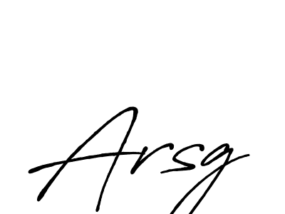 Use a signature maker to create a handwritten signature online. With this signature software, you can design (Antro_Vectra_Bolder) your own signature for name Arsg. Arsg signature style 7 images and pictures png