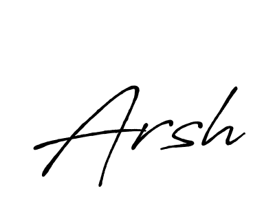 How to make Arsh signature? Antro_Vectra_Bolder is a professional autograph style. Create handwritten signature for Arsh name. Arsh signature style 7 images and pictures png