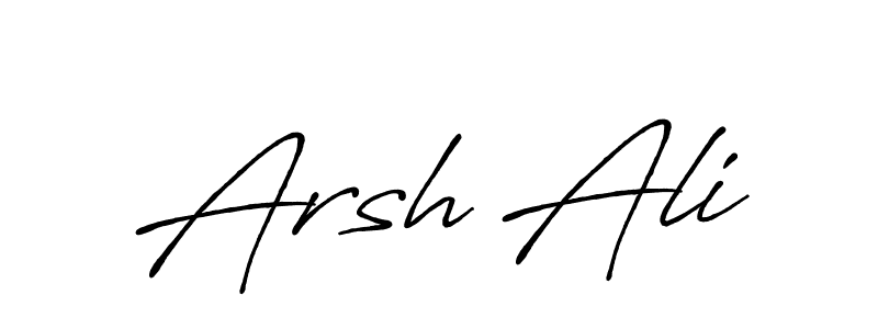 The best way (Antro_Vectra_Bolder) to make a short signature is to pick only two or three words in your name. The name Arsh Ali include a total of six letters. For converting this name. Arsh Ali signature style 7 images and pictures png