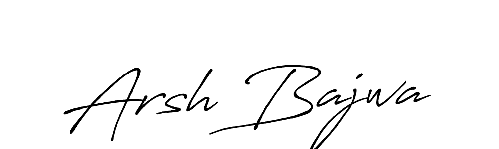 Design your own signature with our free online signature maker. With this signature software, you can create a handwritten (Antro_Vectra_Bolder) signature for name Arsh Bajwa. Arsh Bajwa signature style 7 images and pictures png