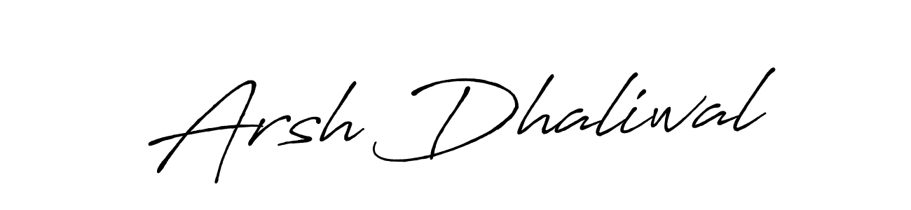 Use a signature maker to create a handwritten signature online. With this signature software, you can design (Antro_Vectra_Bolder) your own signature for name Arsh Dhaliwal. Arsh Dhaliwal signature style 7 images and pictures png